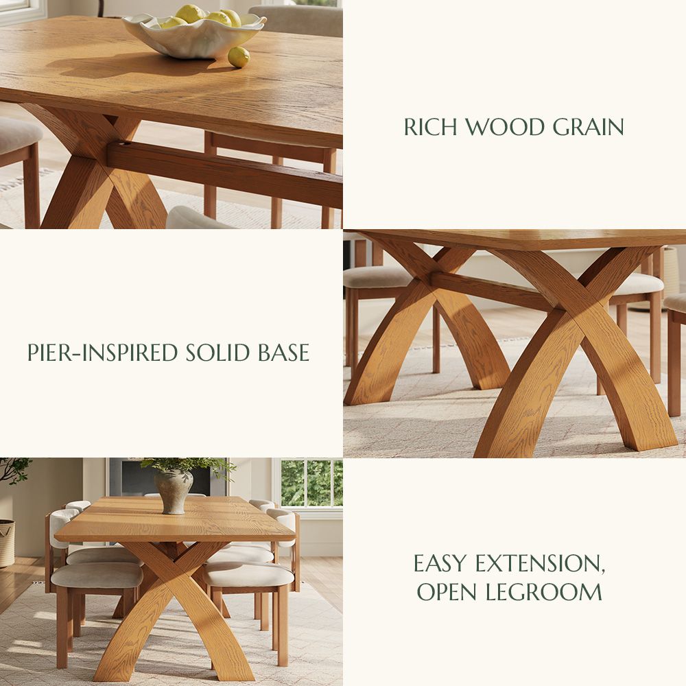 Black Walnut Color Engineered Wood Dining Tables