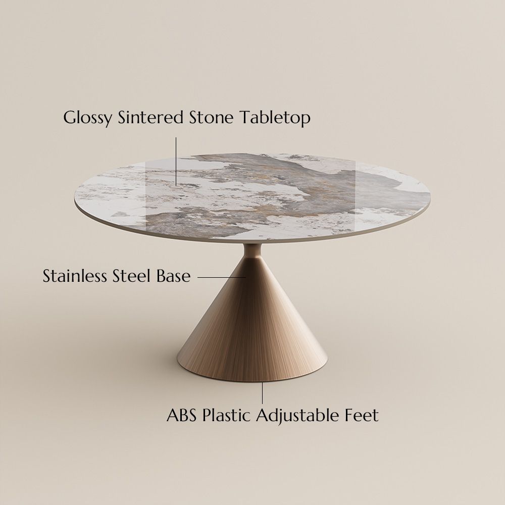 Pandora Glossy Sintered Stone Dining Tables
