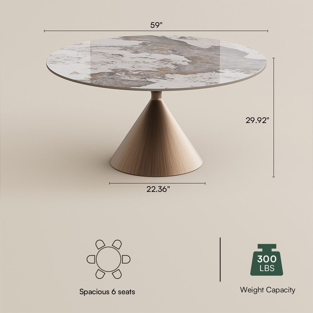 Pandora Glossy Sintered Stone Dining Tables