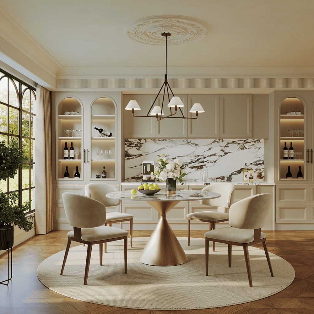 Pandora Glossy Sintered Stone Dining Tables