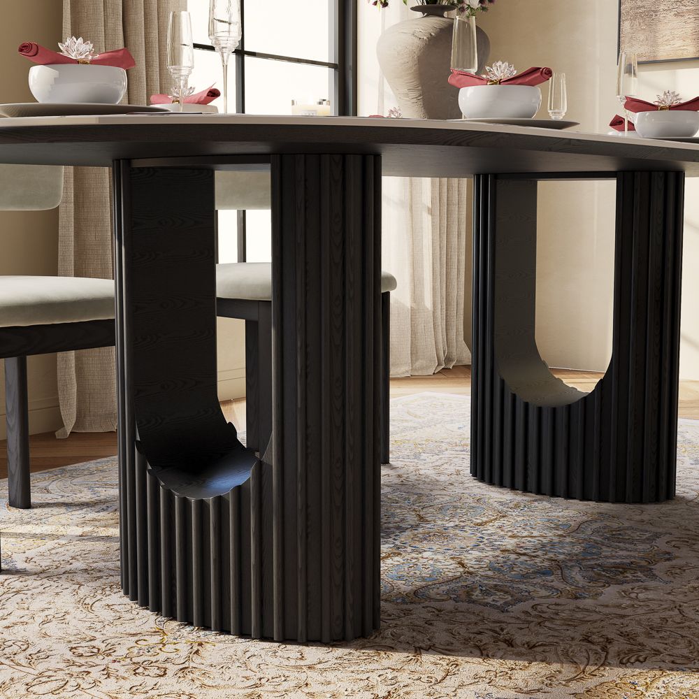 Silva White Glossy Sintered Stone Dining Tables