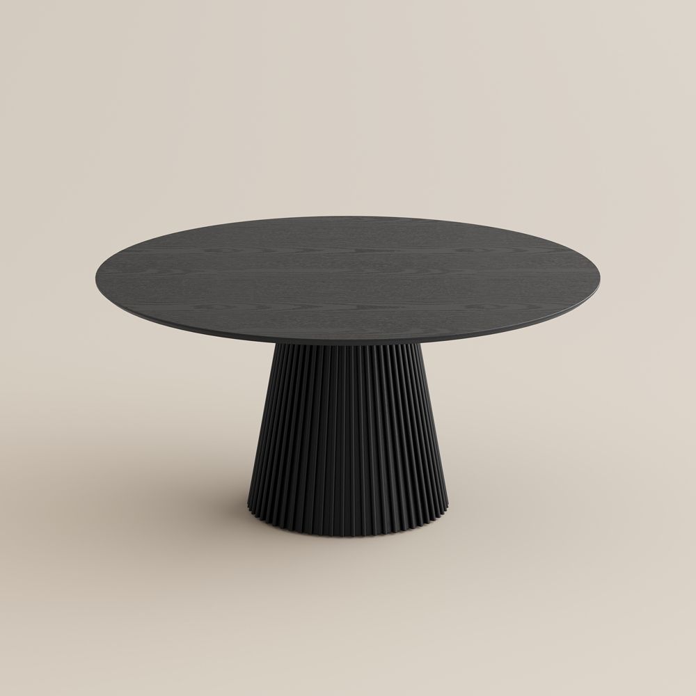 Pedestal Black Plywood Dining Tables