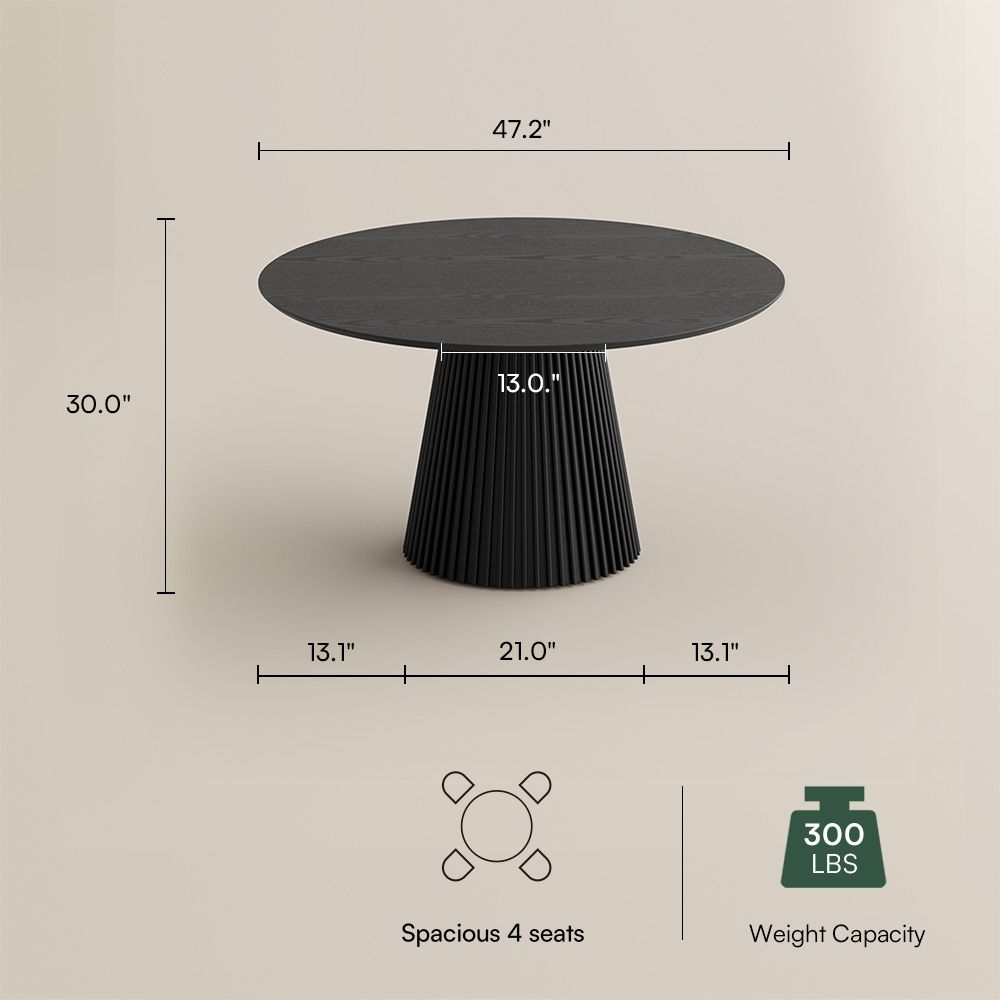 Classic Black Plywood Dining Tables