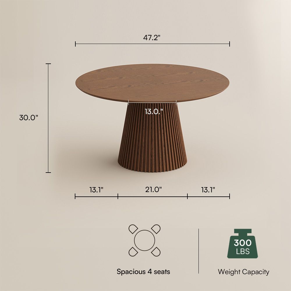 Walnut Walnut Color Plywood Dining Tables