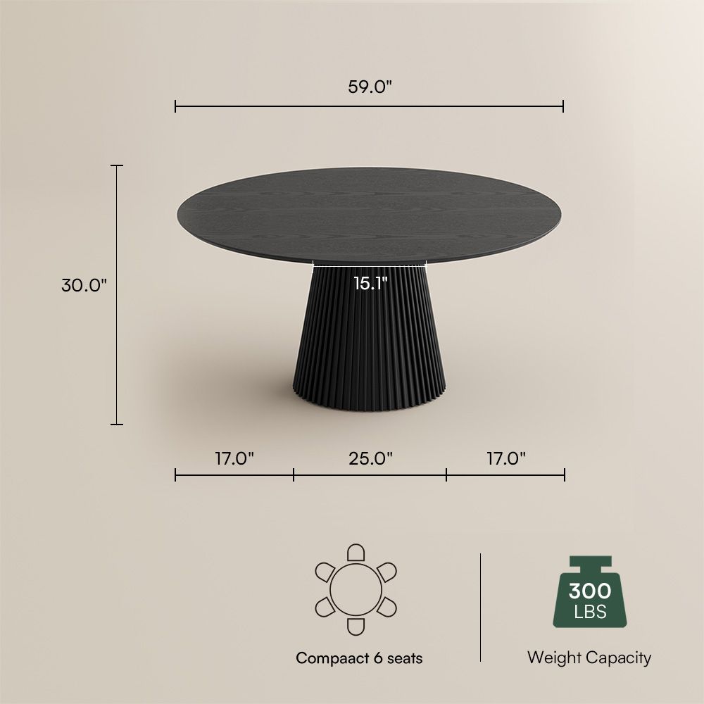 Walnut Black Plywood Dining Tables