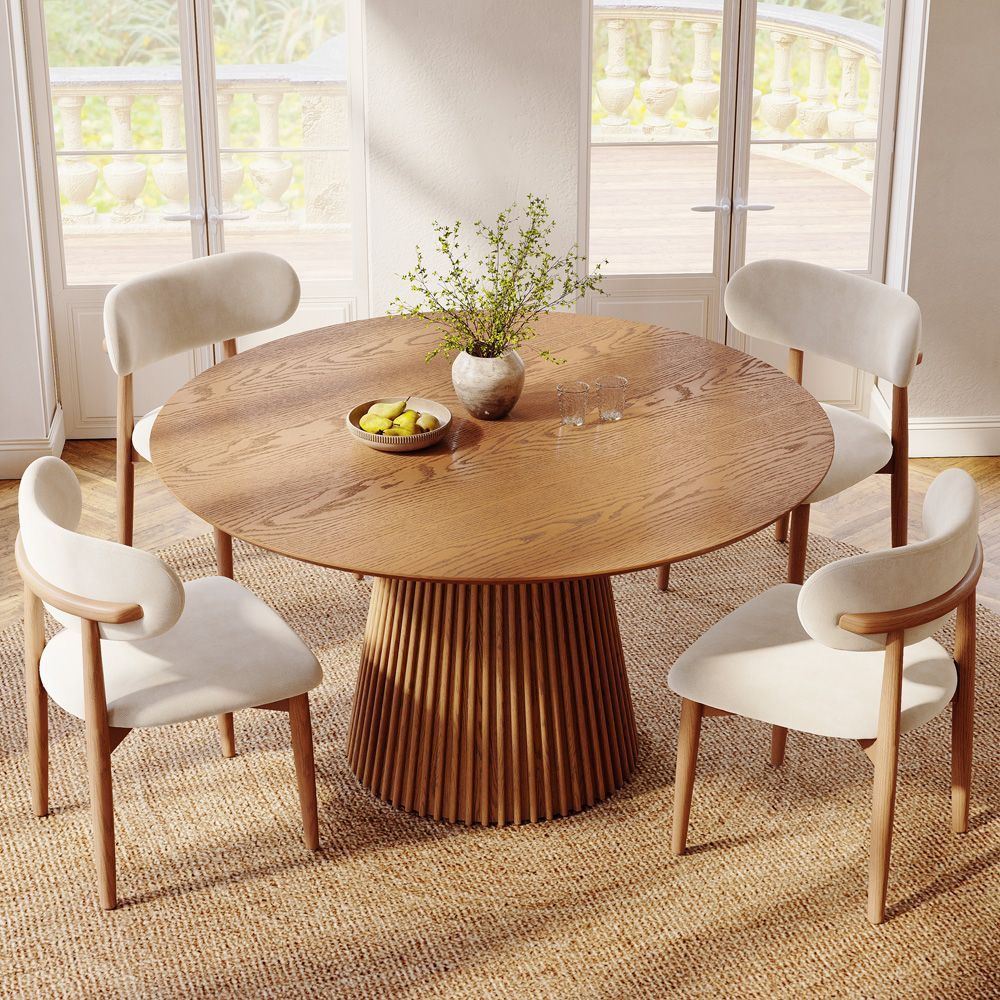Wood Walnut Color Plywood Dining Tables