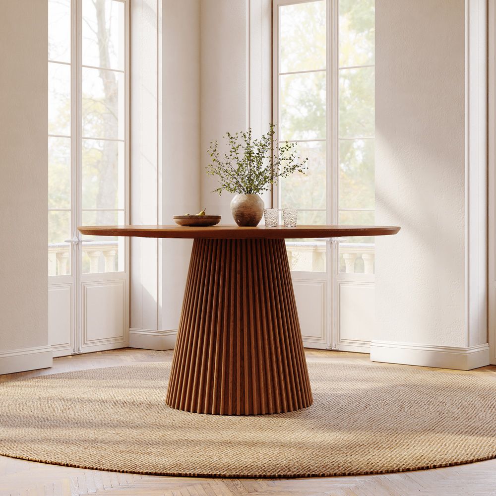 Cozy Walnut Color Plywood Dining Tables