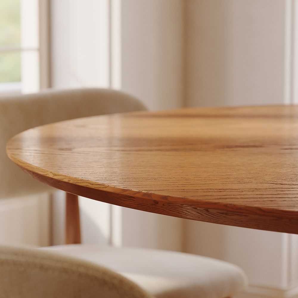 Breakfast Nooks Walnut Color Plywood Dining Tables