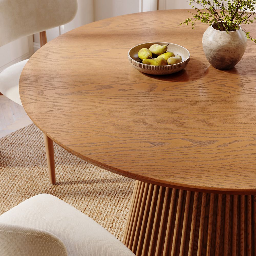 Breakfast Nooks Walnut Color Plywood Dining Tables