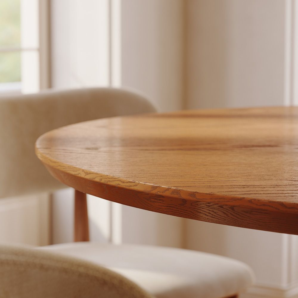 Mid Century Modern Walnut Color Plywood Dining Tables