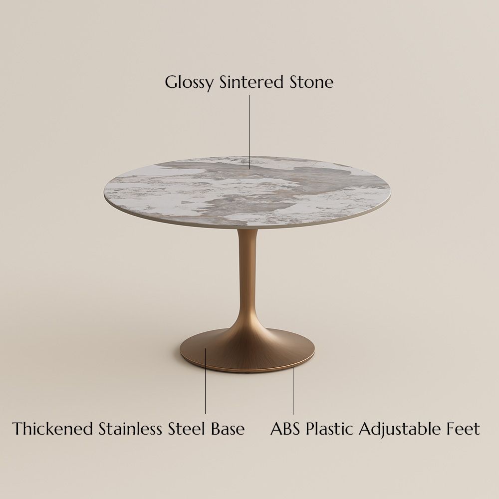 Pandora Glossy Sintered Stone Dining Tables