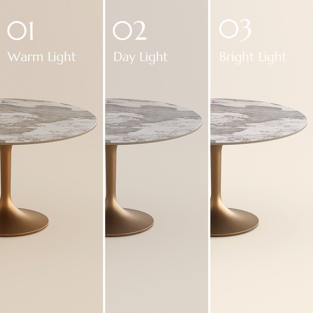 Pandora Glossy Sintered Stone Dining Tables