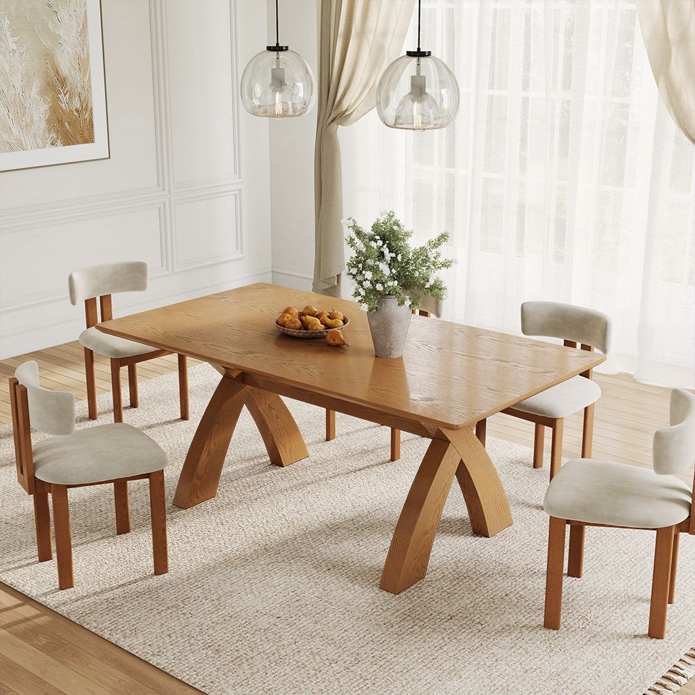 Walnut Color Walnut Color Engineered Wood Dining Tables