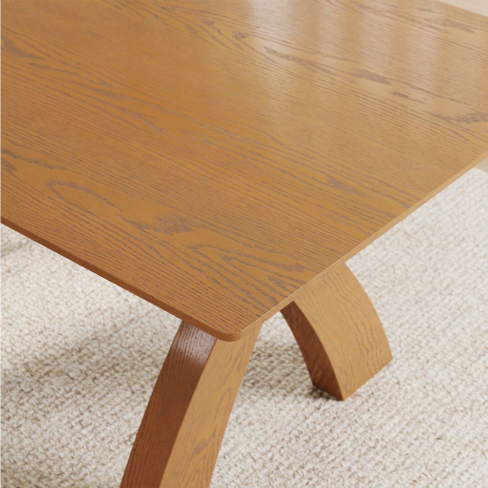 Wood Color Walnut Color Engineered Wood Dining Tables