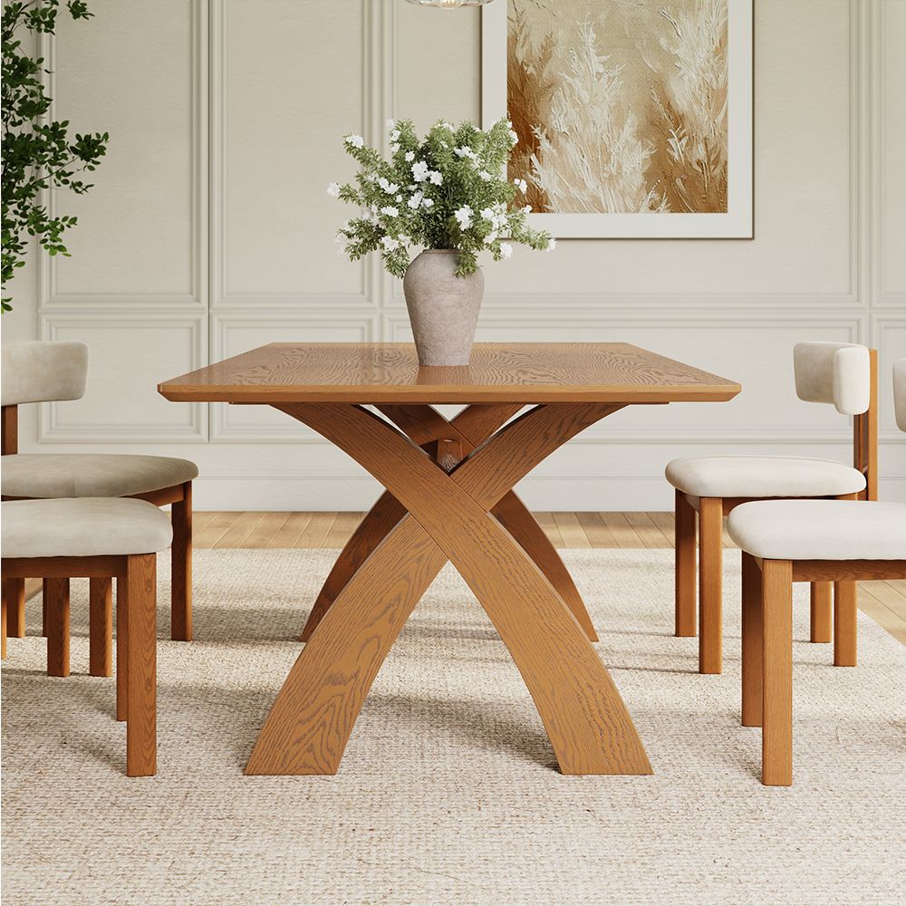 Walnut Color Walnut Color Engineered Wood Dining Tables