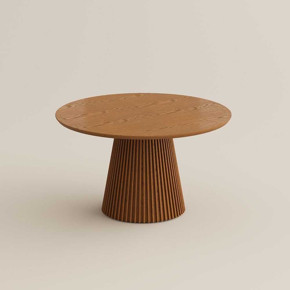 Wood Walnut Color Plywood Dining Room Set