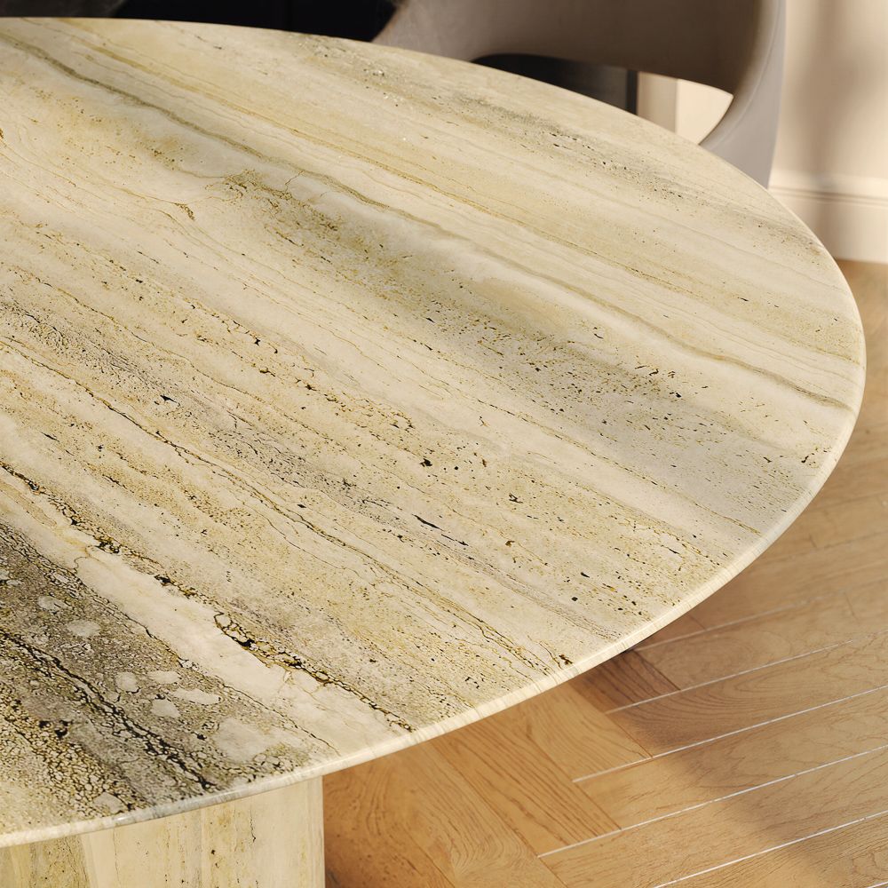 Scandinavian Yellow Marble Dining Tables