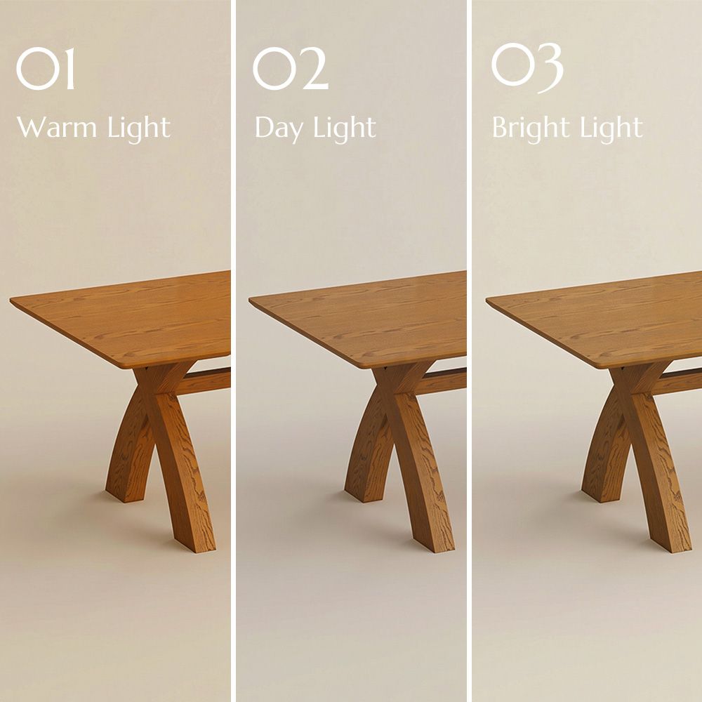 Mid Century Modern Walnut Color Engineered Wood Dining Tables