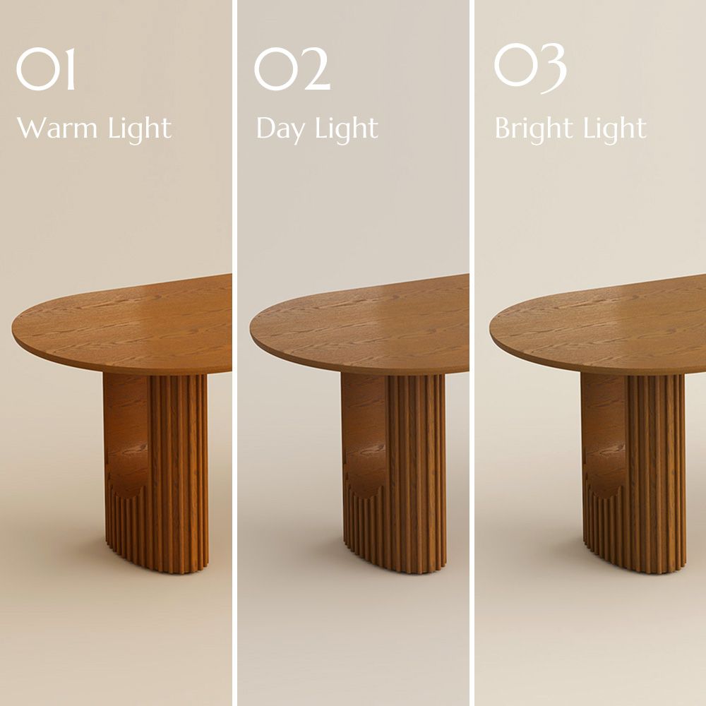 Double Pedestal Walnut Color Dining Tables