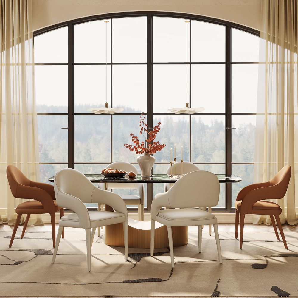 Modern Luxury Black Natural Marble Dining Tables