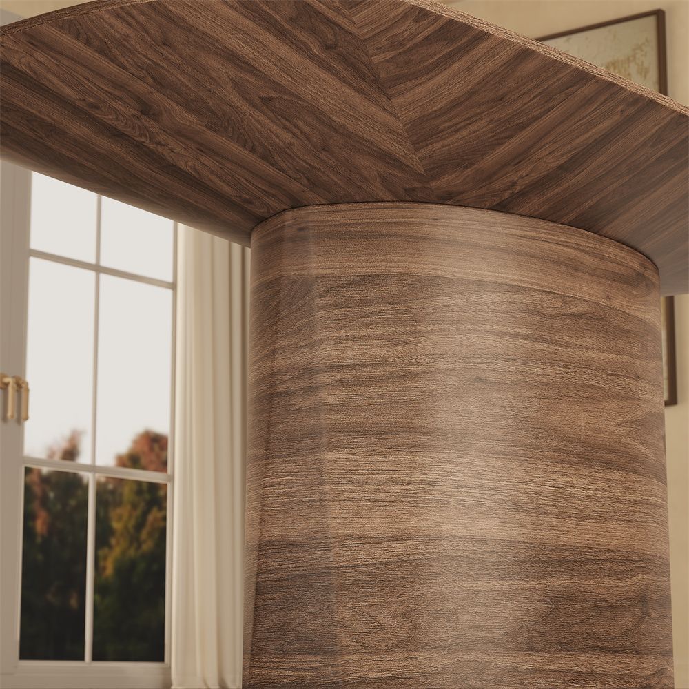 Walnut Walnut Color Engineered Wood Dining Tables