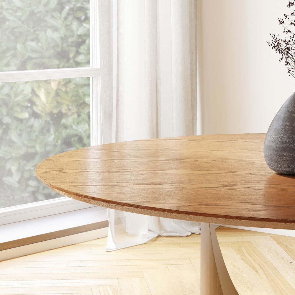 Walnut Color Engineered Wood Dining Tables