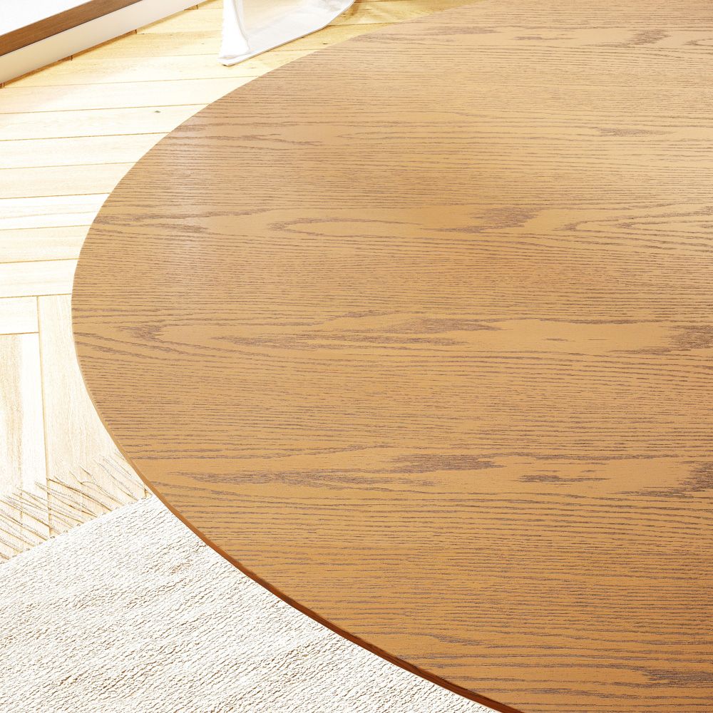 Walnut Color Engineered Wood Dining Tables