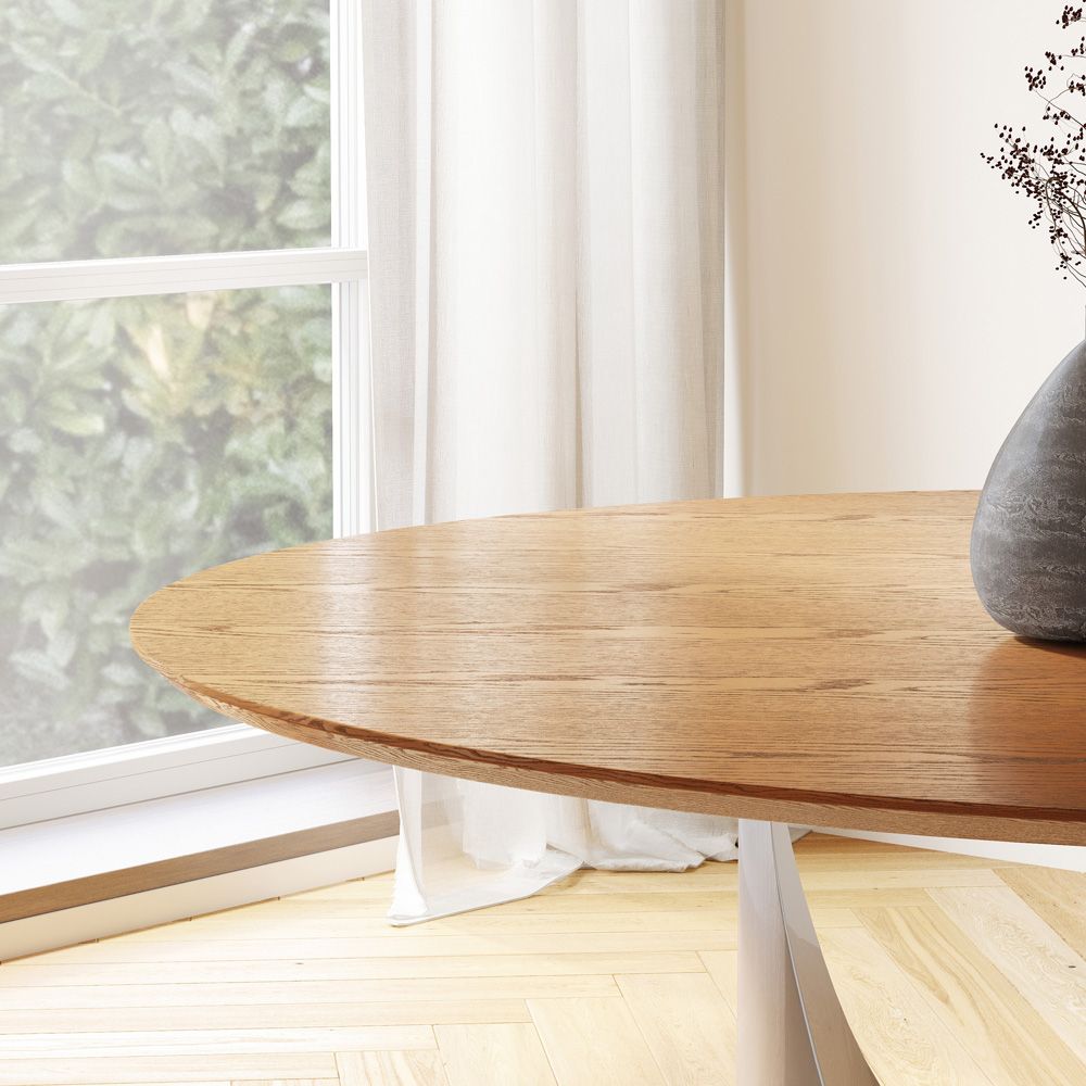 Walnut Color Engineered Wood Dining Tables