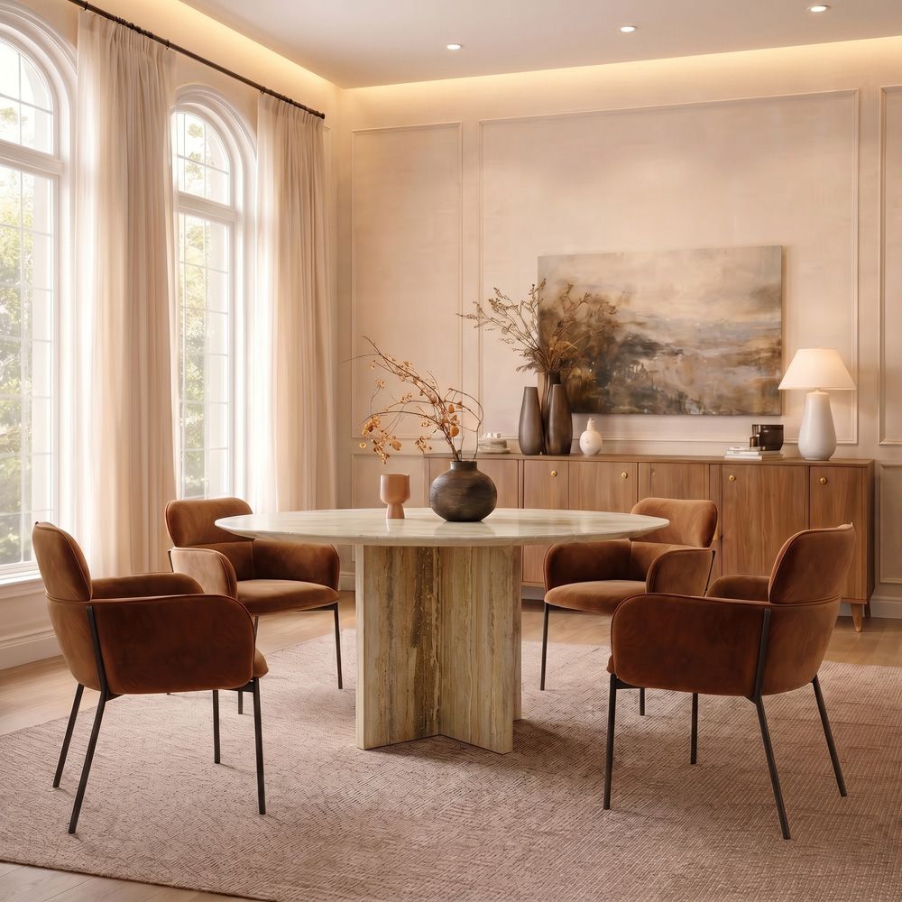 Partial Assembly Required Yellow Marble Dining Tables