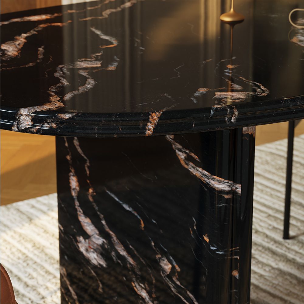 Luxury Black Marble Dining Tables