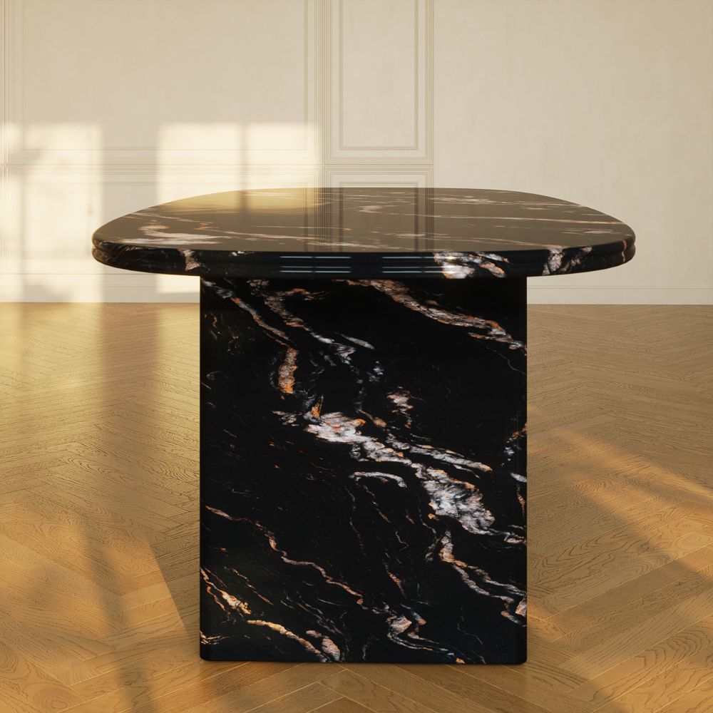 Minimalist Black Marble Dining Tables