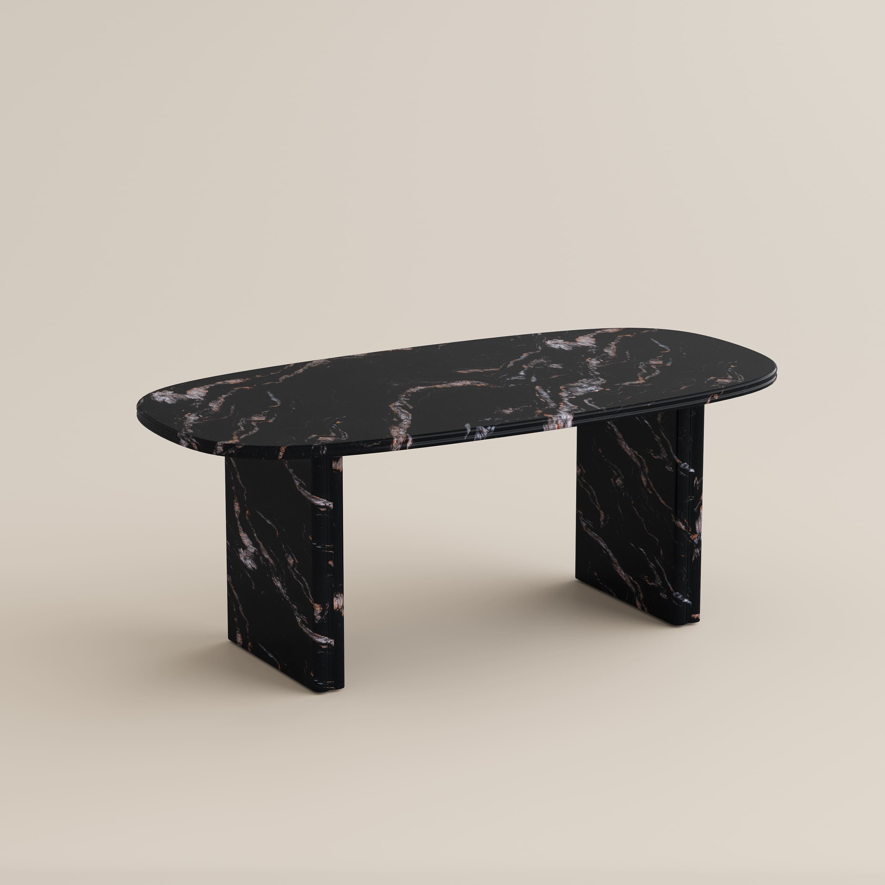 Traditional Black Marble Dining Tables