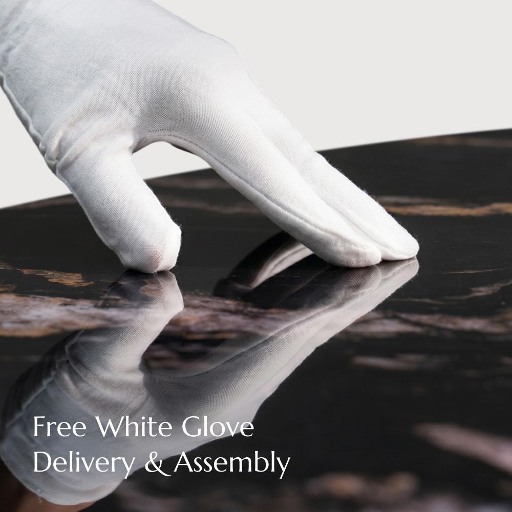 Black Black Marble Dining Tables