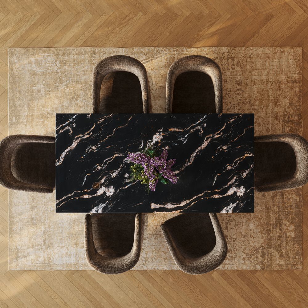 Minimalist Black Marble Dining Tables