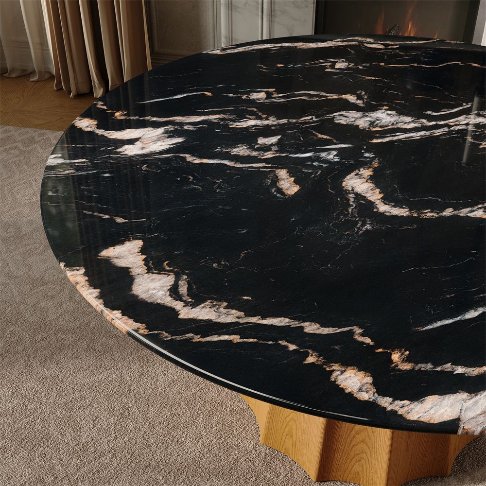 Luxury Black Marble Dining Tables