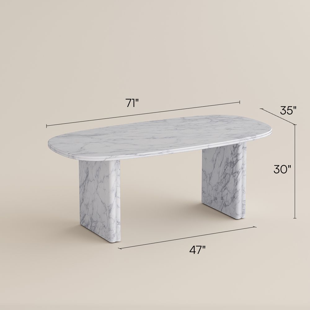 Modern Minimalist White Dining Tables