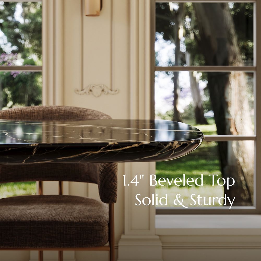 Marble Black Natural Marble Dining Tables