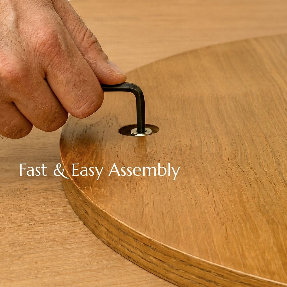 MDF Walnut Color Engineered Wood Dining Tables