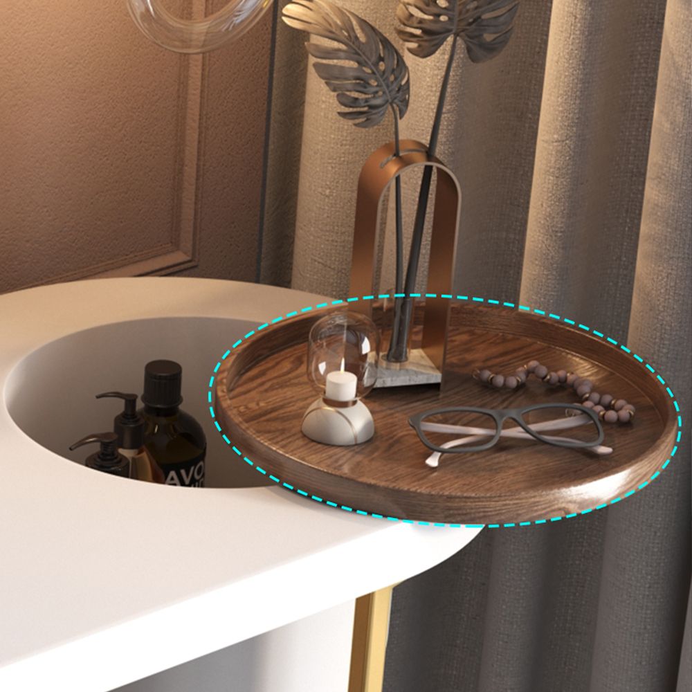 Metal Leg White MDF Makeup Vanities
