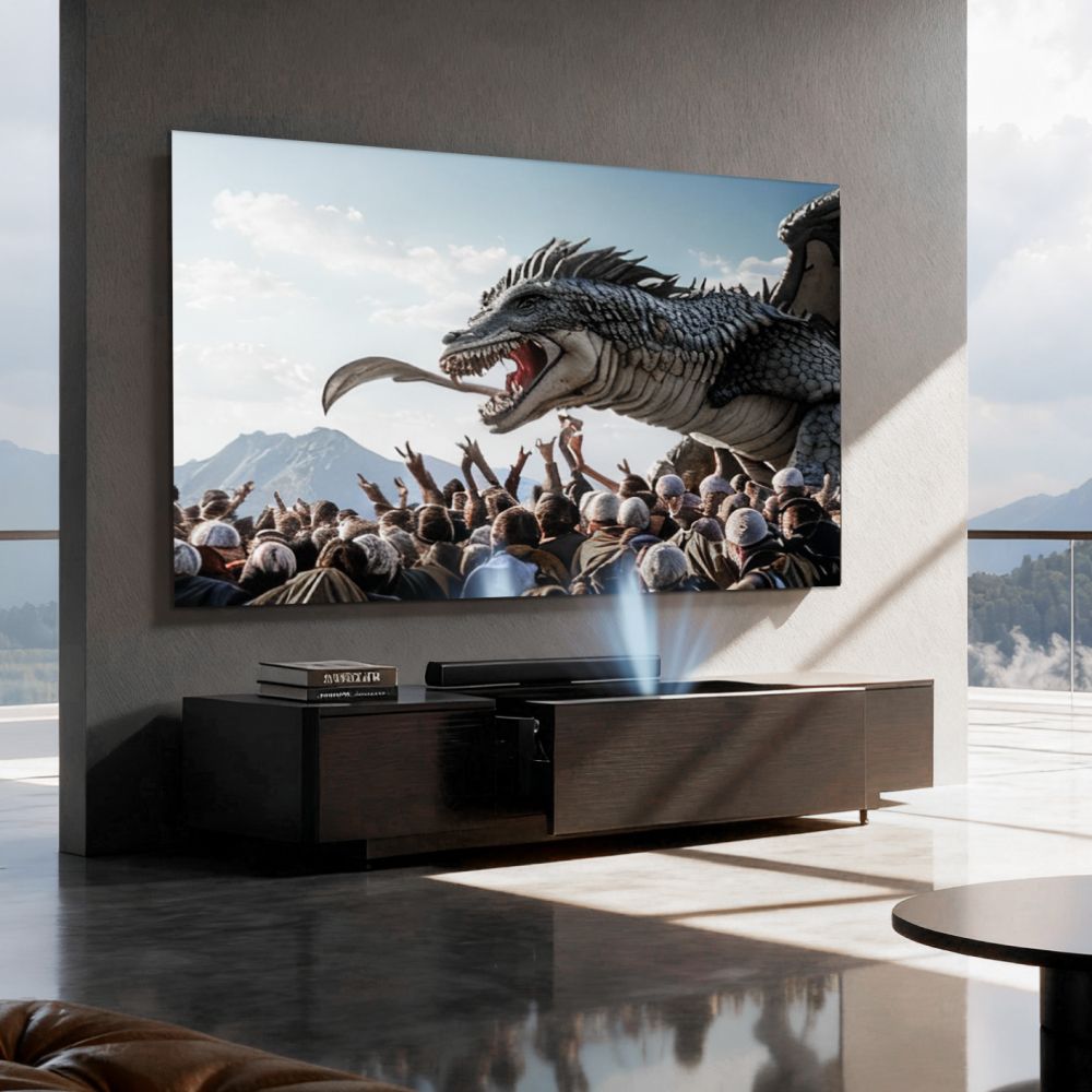 Projector Walnut Color MDF Electric TV Stands