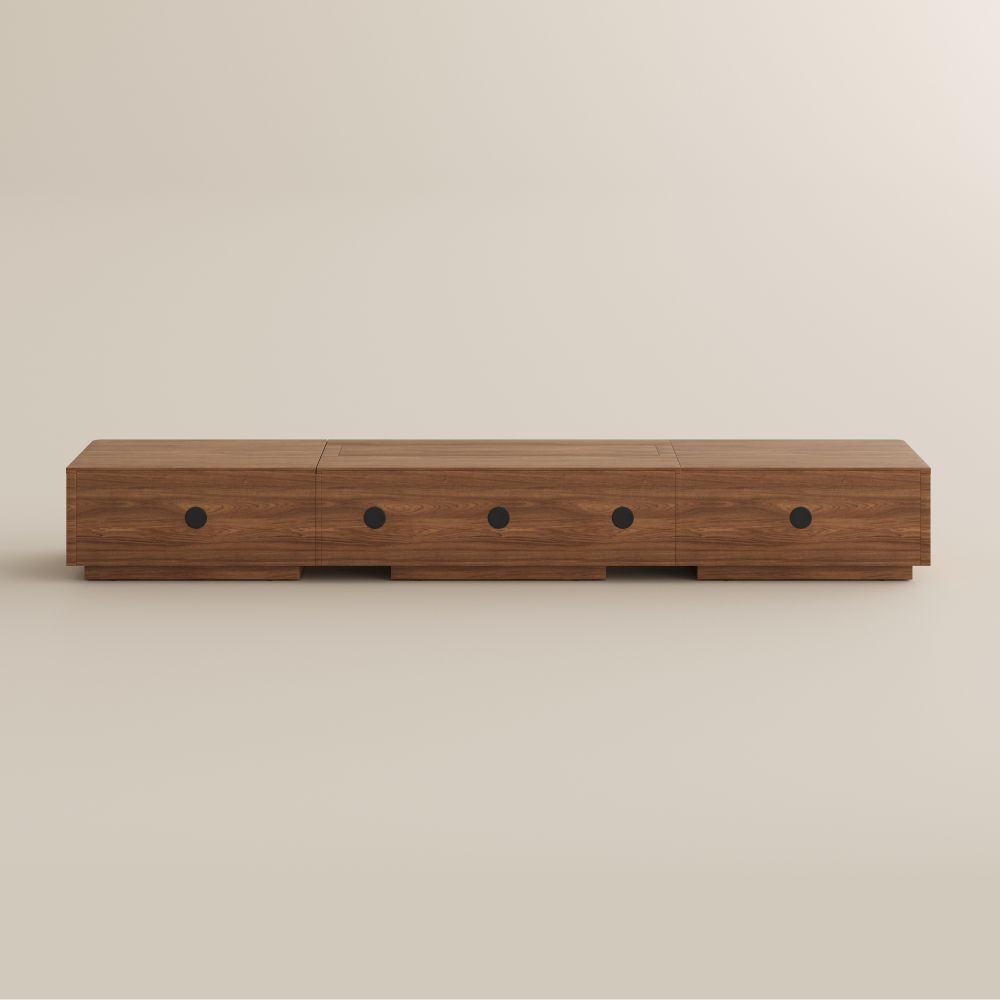 Electric Walnut Color MDF Electric TV Stands
