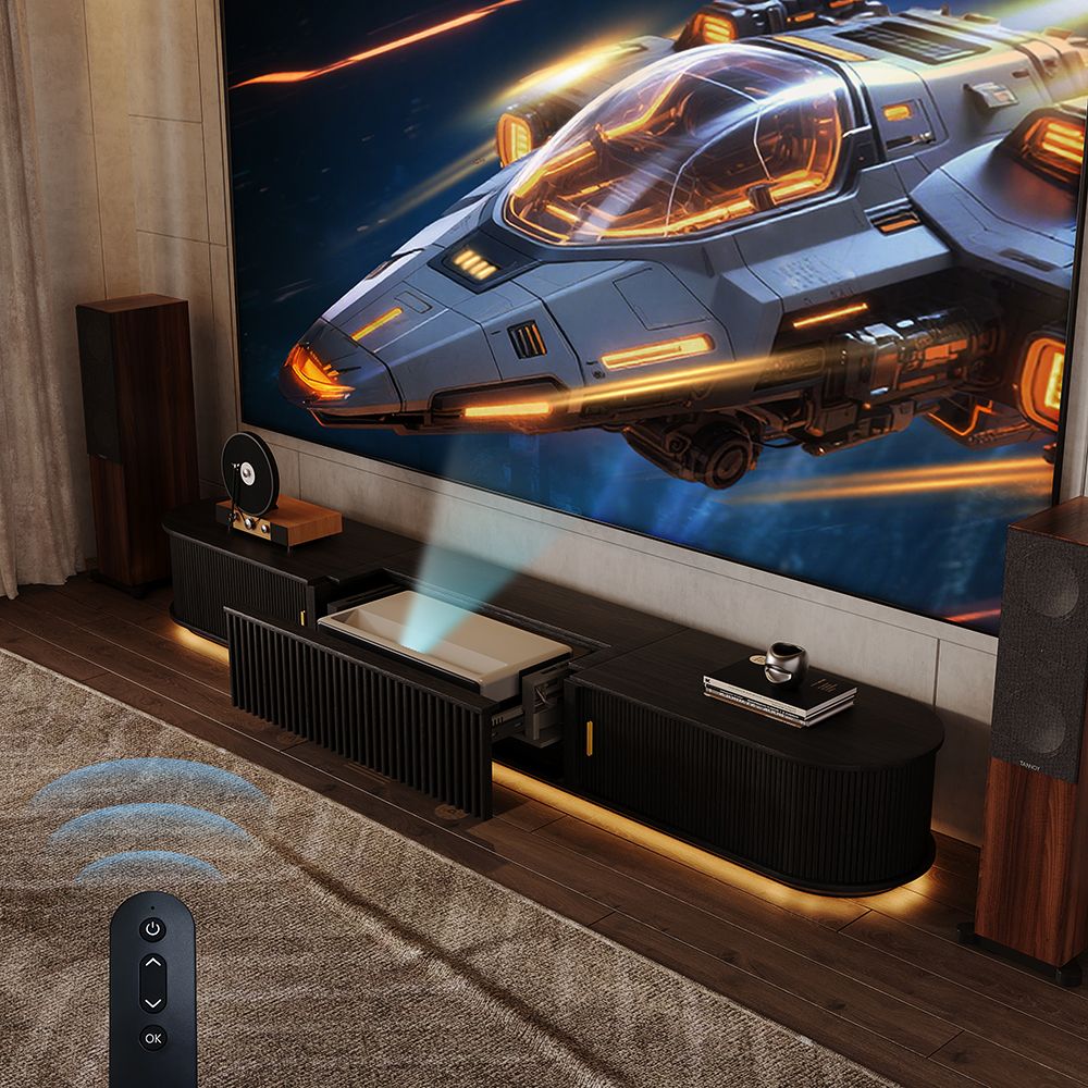 Black Electric TV Stands