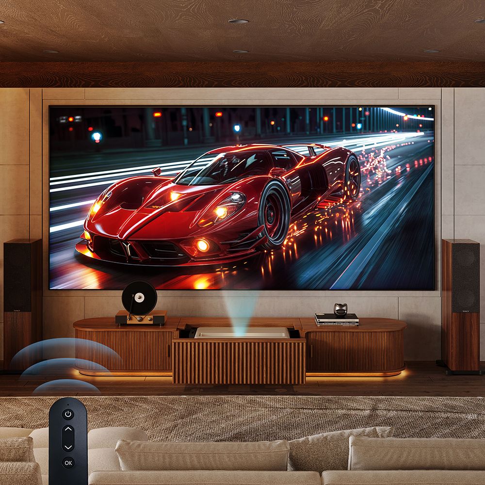 Walnut Color Electric TV Stands