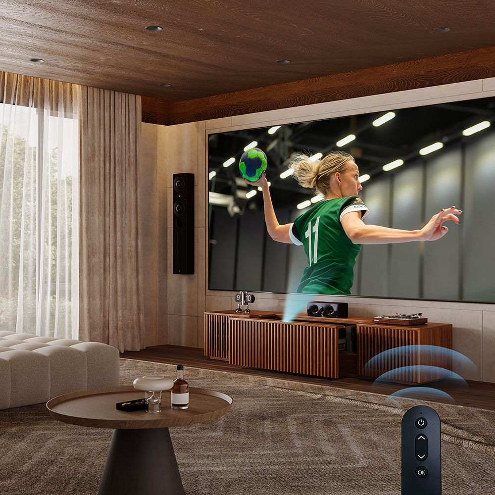 Mid Century Modern Walnut Color Wood Electric TV Stands