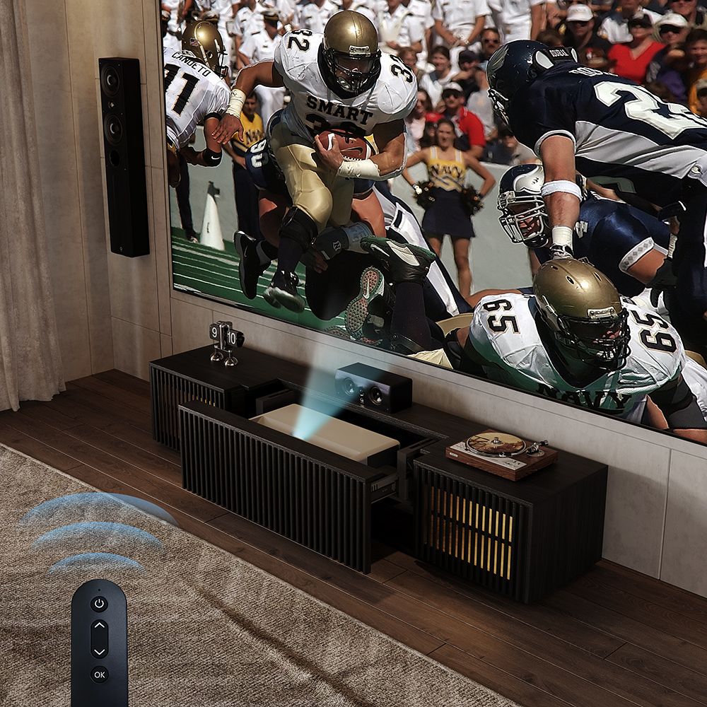 Modern Black Wood Electric TV Stands