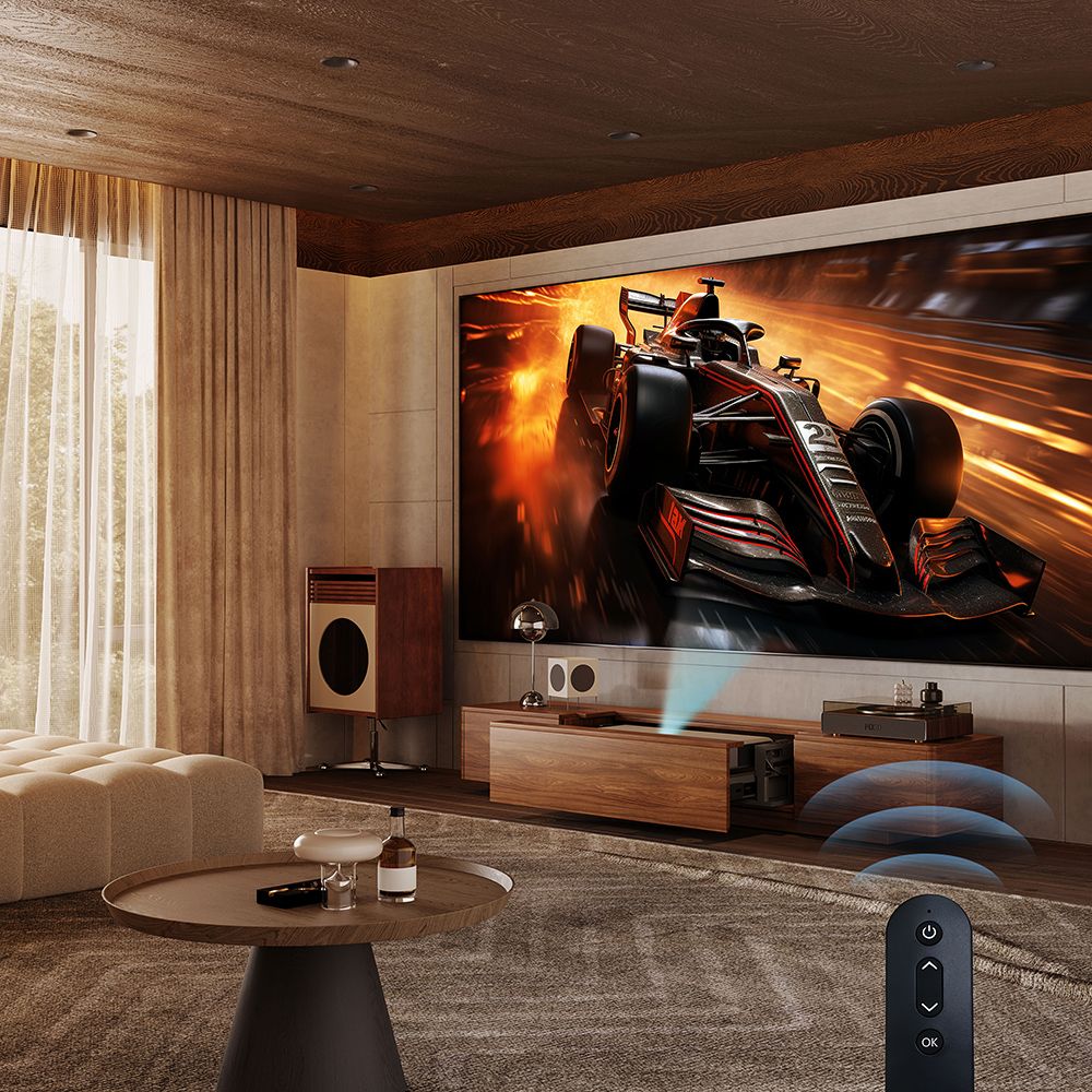 Living Room Walnut Color MDF Electric TV Stands