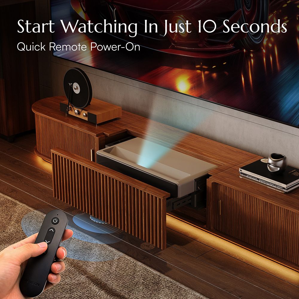 Walnut Color Electric TV Stands