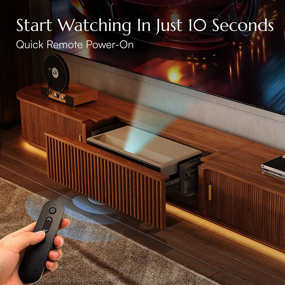 Walnut Color Electric TV Stands