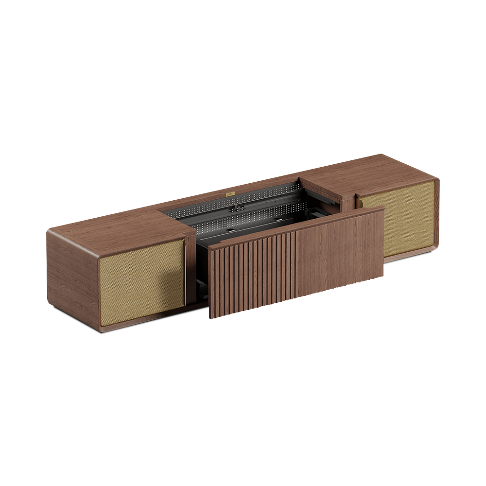 Walnut Color Electric TV Stands