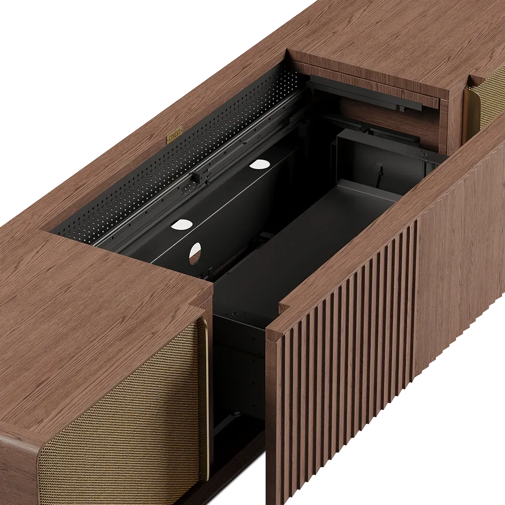 Walnut Color Electric TV Stands